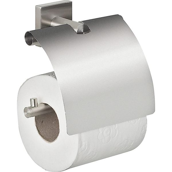 Spirella Toilettenpapierhalter Nyo-Steel Brushed mit Deckel Edelstahl günstig online kaufen