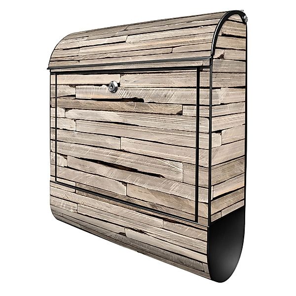 Banjado Design Briefkasten Schwarz Pulverbeschichtet 39x47x14cm 2 Schlüssel günstig online kaufen