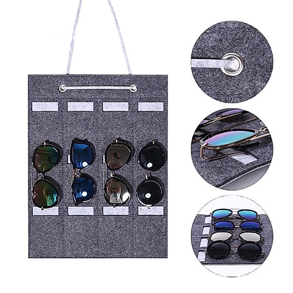 Coonoor Organizer Sonnenbrille Aufbewahrungsbox Hängender Brillenbeutel günstig online kaufen
