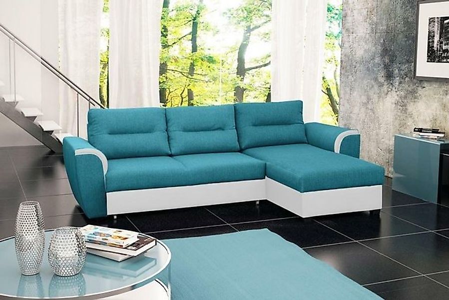 JVmoebel Ecksofa Schlafsofa Eck Sofa Polster Eck Bettfunktion Neu Schlaffun günstig online kaufen