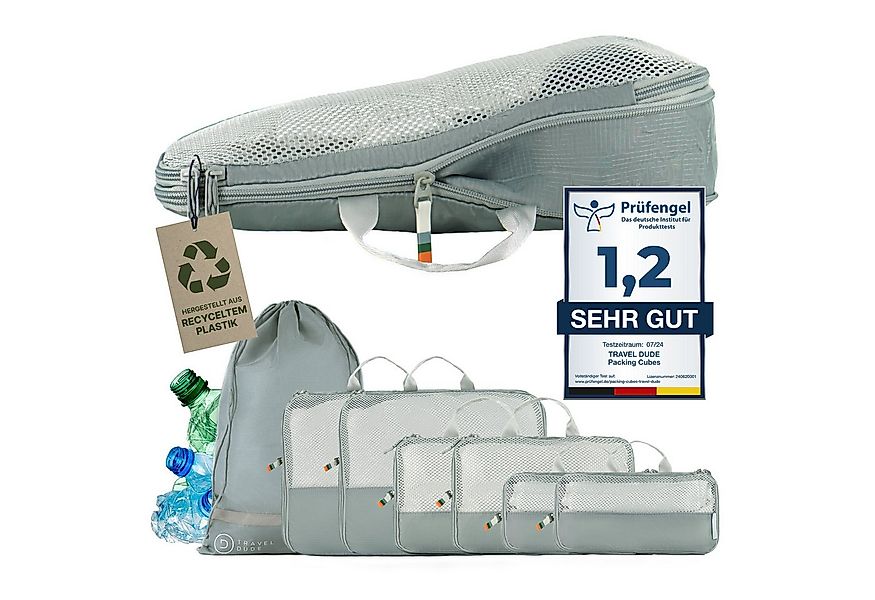 TRAVEL DUDE Kofferorganizer, Packing Cubes aus recycelten Plastikflaschen ( günstig online kaufen