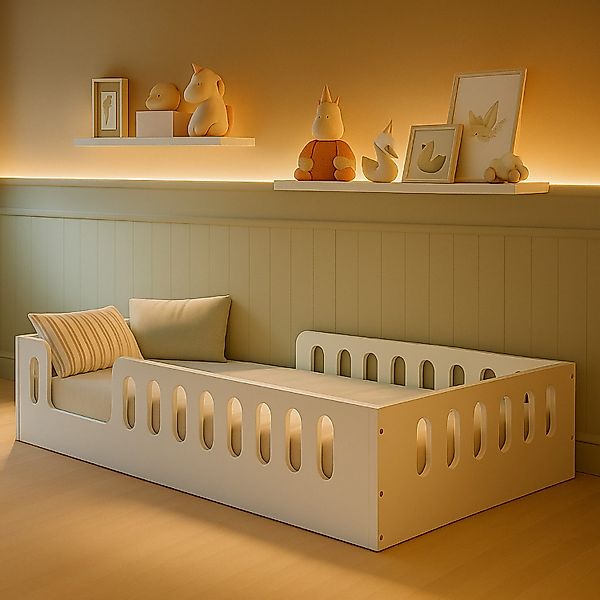 Alavya Home® Kinderbett Bodenbett TIMO optional günstig online kaufen