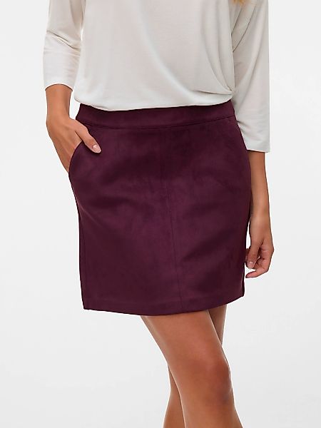 Vero Moda Lederimitatrock "VMDONNADINA FAUXSUEDE SHORT SKIRT" günstig online kaufen