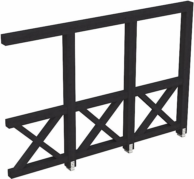 Skanholz Carport-Seitenwand "Andreaskreuz", Wandanbau günstig online kaufen