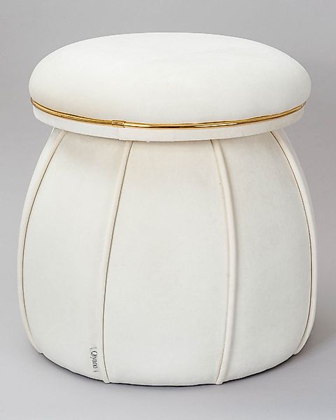 Qiyano Hocker Pouf Luana 100 Samt günstig online kaufen
