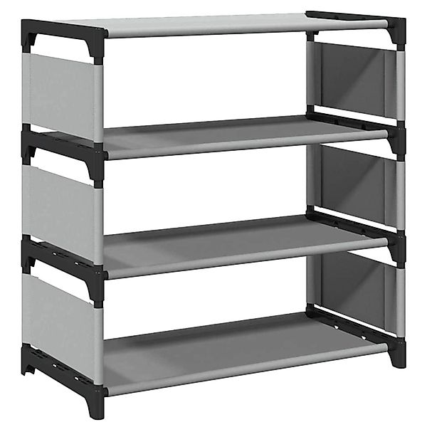 vidaXL Schuhregal 4 Ebenen Grau 54x28x55 cm Vliesstoff 4100622 günstig online kaufen