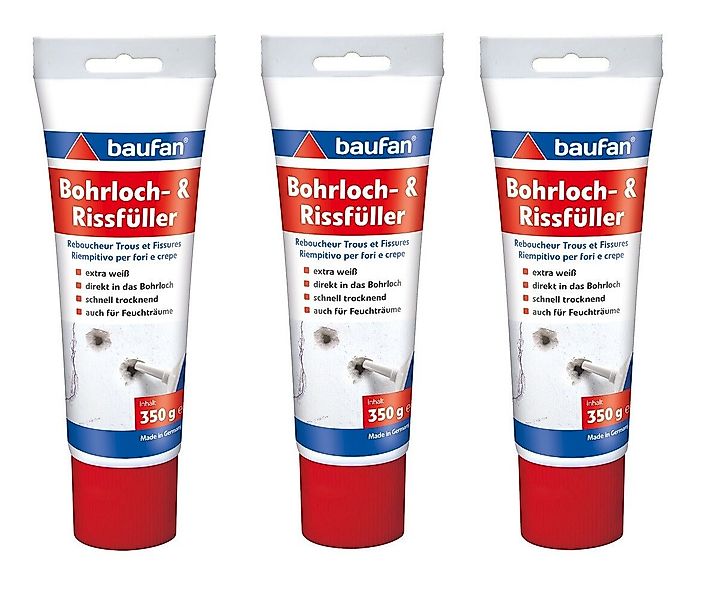 baufan® Spachtelmasse Bohrloch- und Rissfüller 350 g Bohrlochfüller, für sc günstig online kaufen