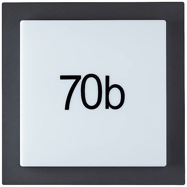 Brilliant LED Außen-Wandleuchte "Sten", inkl. Hausnummern, 30 x 30 cm, LED günstig online kaufen