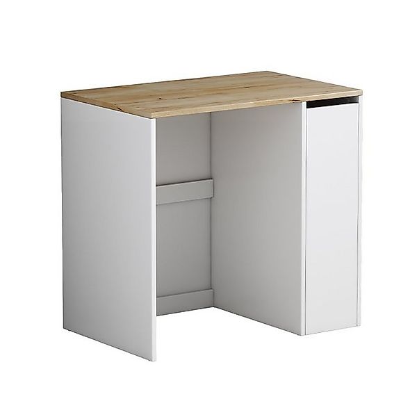 Vicco Waschmaschinenschrank Viktor Weiß 94 x 89 cm mit 3 Fächer günstig online kaufen