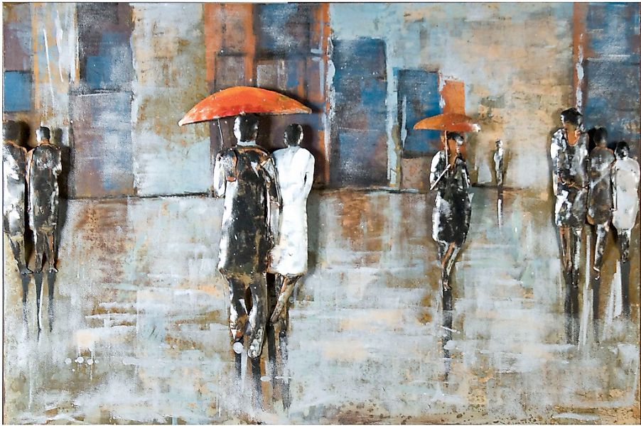 GILDE GALLERY Metallbild "Kunstobjekt Rainy Day" Menschen 1 Stk. tlg. günstig online kaufen