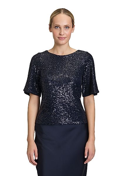 Vera Mont Kurzarmshirt Damen Pailletten-Bluse mit günstig online kaufen