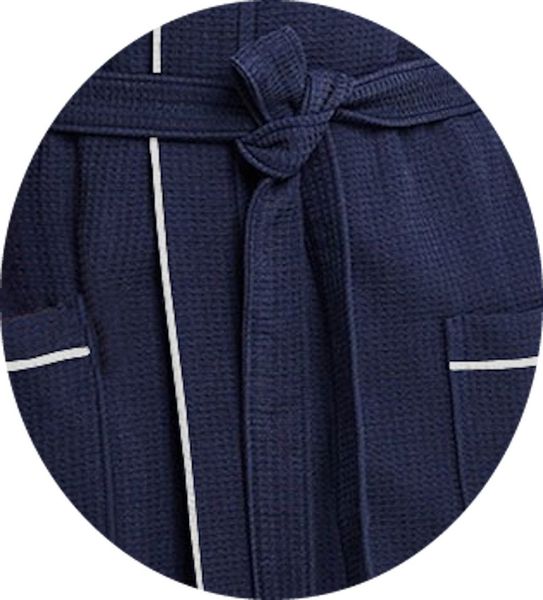 Badekönig Damenbademantel, Kapuze, Gürtel, Langform Waffelpique günstig online kaufen