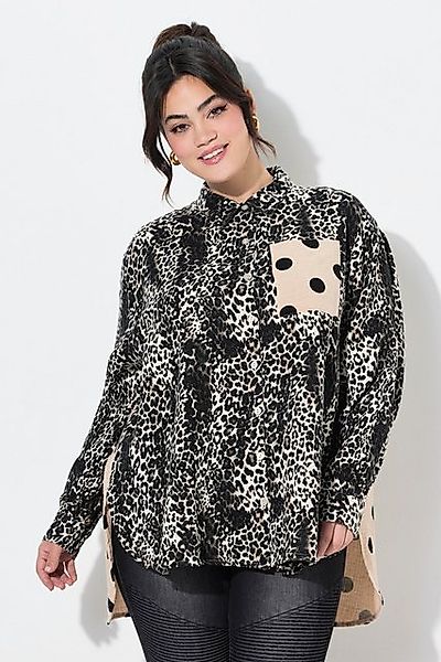 Angel of Style Hemdbluse Bluse oversized Musselin Mustermix günstig online kaufen