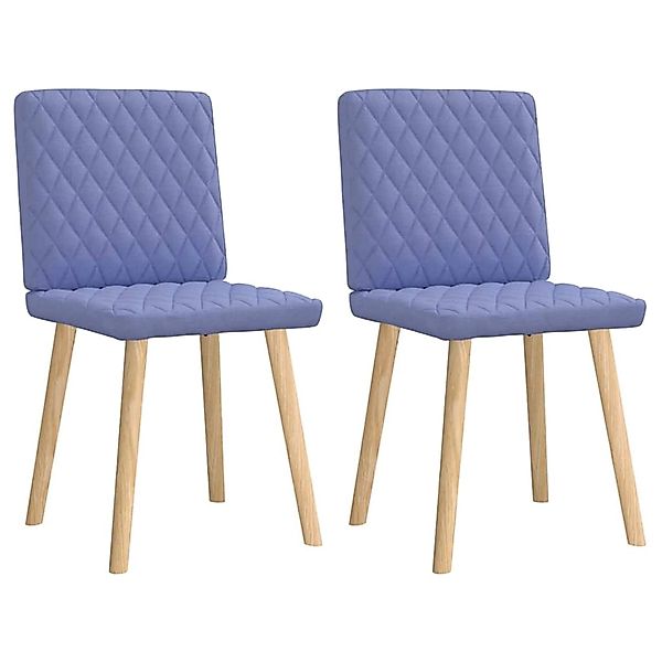 vidaXL Esszimmerstühle 2 Stk Jeansblau Stoff 4101131 günstig online kaufen