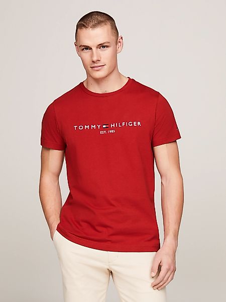 Tommy Hilfiger T-Shirt "TOMMY LOGO TEE", aus reiner, nachhaltiger Baumwolle günstig online kaufen