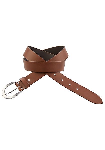 Laura Scott Ledergürtel für Damen mit mattsilber Schnalle - NEW - bis Gr.13 günstig online kaufen