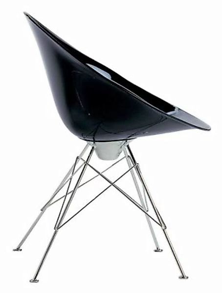 Sessel Ero/S/ plastikmaterial schwarz Opak - mit 4 Füßen - Kartell - Schwar günstig online kaufen
