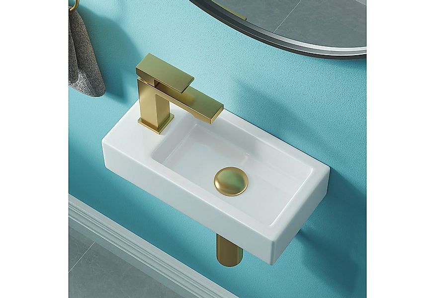 HOROW Waschbecken Mini Hängewaschbecken, Waschbecken Klein, Waschtisch Gäst günstig online kaufen