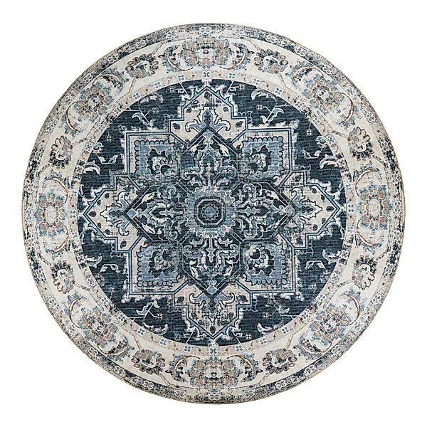 Orientteppich rund 200 cm Durchmesser Vintage Look günstig online kaufen