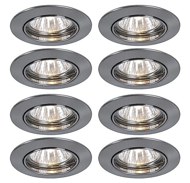 etc-shop LED Einbaustrahler, Leuchtmittel nicht inklusive, 8er Set Einbau L günstig online kaufen