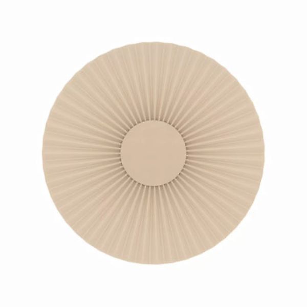 Wandleuchte Carmen LED textil beige Plisseestoff beige - Ø 50 cm - Hartô - günstig online kaufen