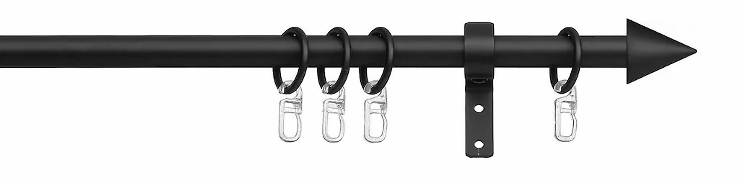 indeko Gardinenstange "Gera" Ø 16 mm 1 läufig-läufig ausziehbar stufenlos v günstig online kaufen