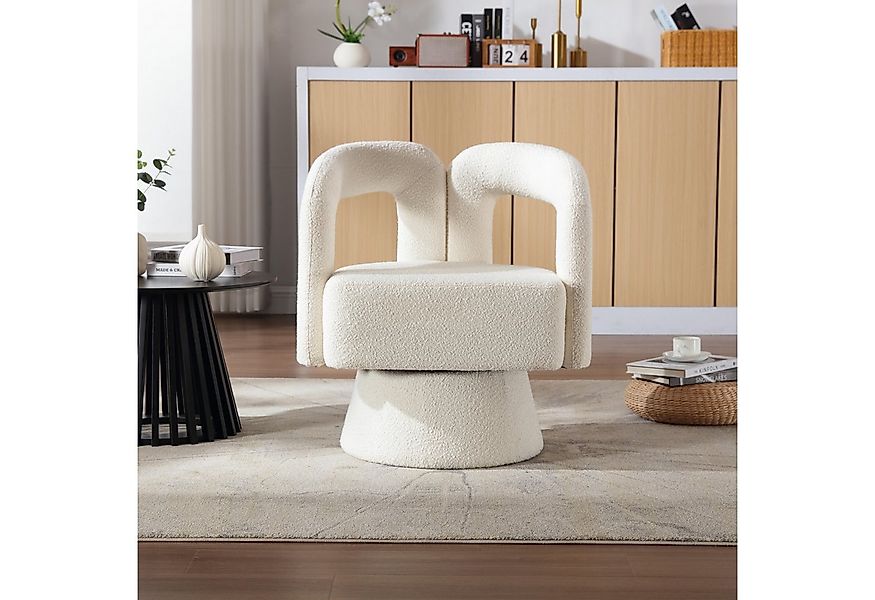 OKWISH Drehstuhl 360-Grad-Schwenk-Cuddle-Fass-Bürostuhl (runde Sessel mit b günstig online kaufen