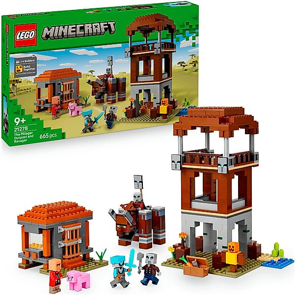 LEGO® Ein Verwüster am Plünderer-Außenposten (21278), LEGO Minecraft Konstr günstig online kaufen