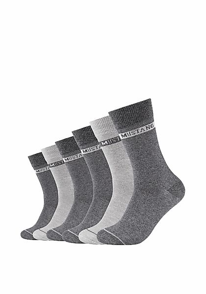 MUSTANG Socken "casual" 6 Paar tlg. weicher und elastischer Komfortbund günstig online kaufen