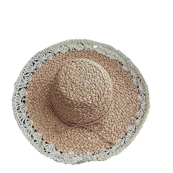 YRIIOMO Sonnenhut Handgefertigter Damen Sonnenhut aus günstig online kaufen