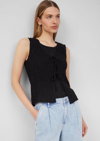 s.Oliver Funktionsweste Indoor-Weste Strukturierte Slim-Fit-Weste aus günstig online kaufen