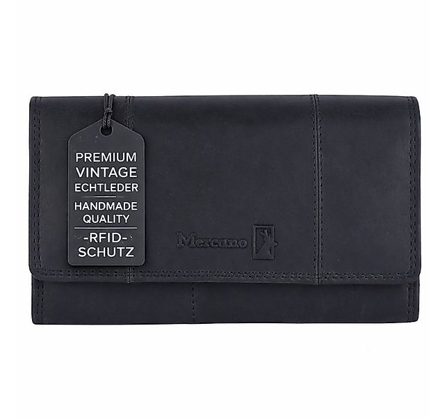 Mercano Geldbörse für Damen aus Vintage Echtleder mit RFID Schutz, Doppelna günstig online kaufen