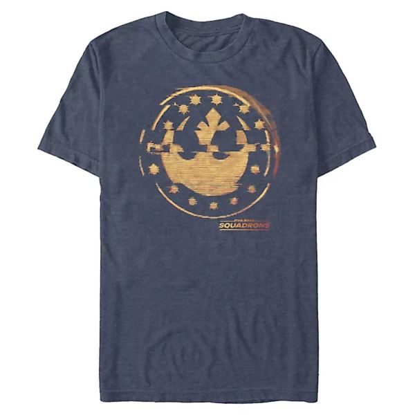 Star Wars - Squadrons - Rebel Glitched Logo - Männer T-Shirt günstig online kaufen