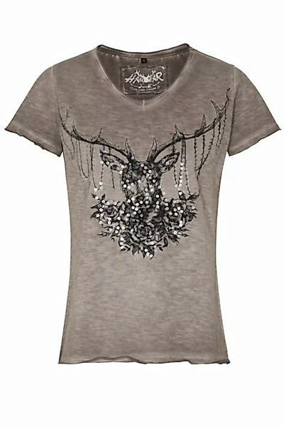 Hangowear Trachtenshirt Trachtenshirt Damen - YADIRA - greige günstig online kaufen