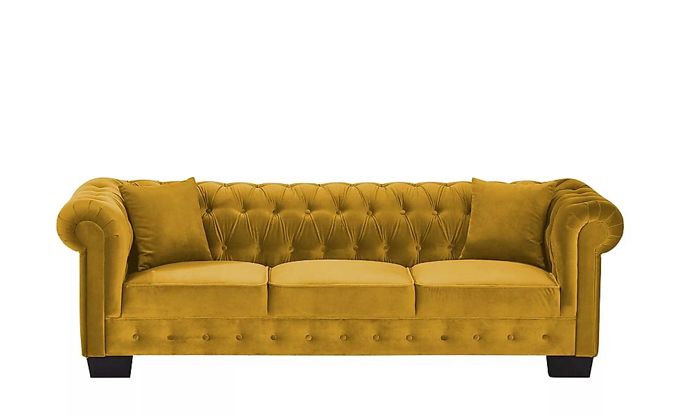 smart Sofa  Chelli - gelb - 242 cm - 77 cm - 96 cm - Polstermöbel > Sofas > günstig online kaufen