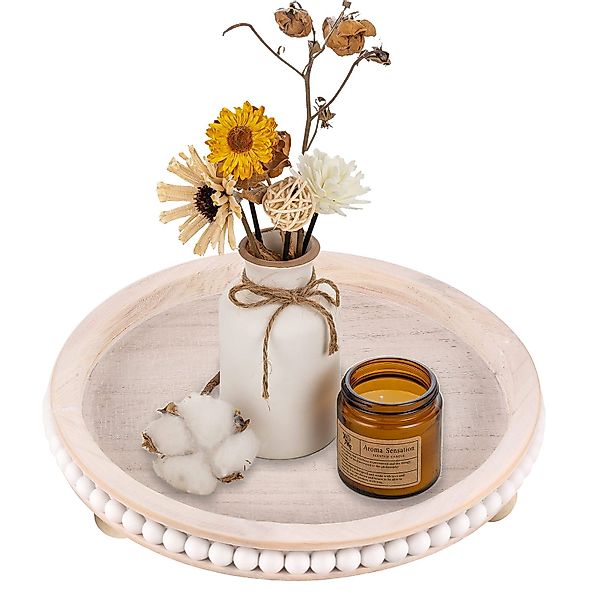 BlingBin Dekotablett Holztablett Kerzentablett Deko, 30cm günstig online kaufen