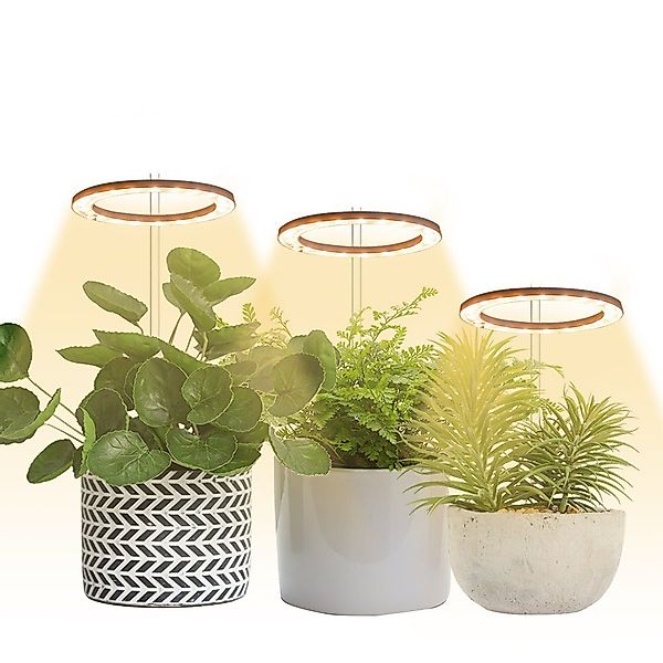 Rosnek Pflanzenlampe 1-4 Ringlicht-Kopf,Vollspektrum,dimmbares,für Indoor-P günstig online kaufen