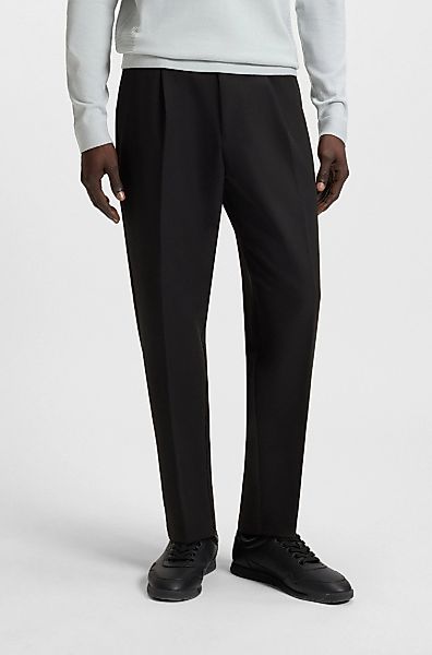 BOSS GREEN Webhose "T Convert-Pleat", mit Zugbund und Markenlabel günstig online kaufen