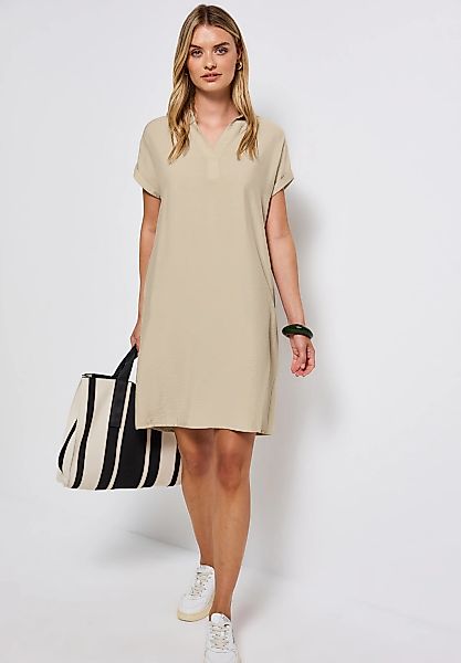STREET ONE Shirtkleid, mit geschlitztem Ausschnitt günstig online kaufen