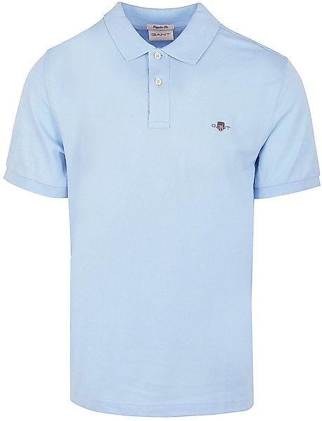 Gant Shield Piqué Poloshirt Fresh Blue - Größe 4XL günstig online kaufen