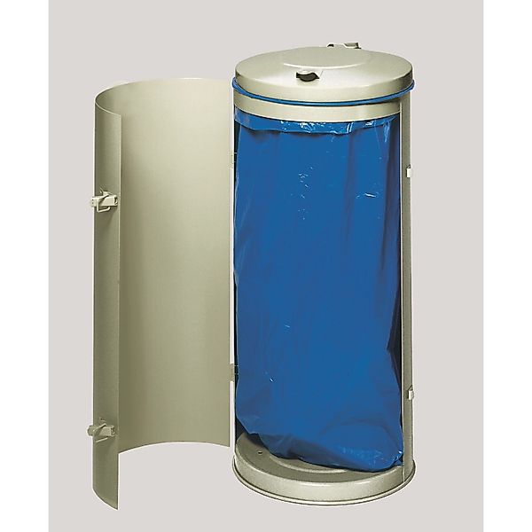 PROREGAL Robuster Abfallsammler Mit Deckel Einflügeltür 120 Liter HxBxT 98 günstig online kaufen