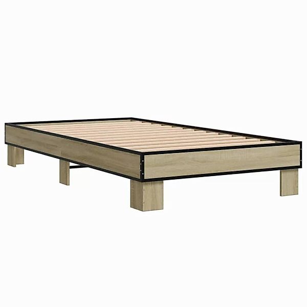 vidaXL Bett Bettgestell Sonoma-Eiche 90x190 cm günstig online kaufen