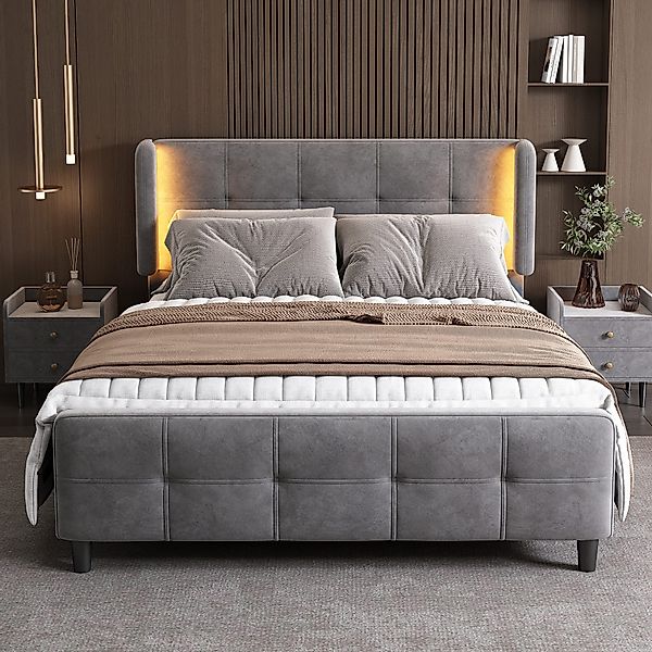 REDOM Polsterbett 140x200 cm Stauraumbett, Funktionsbett günstig online kaufen
