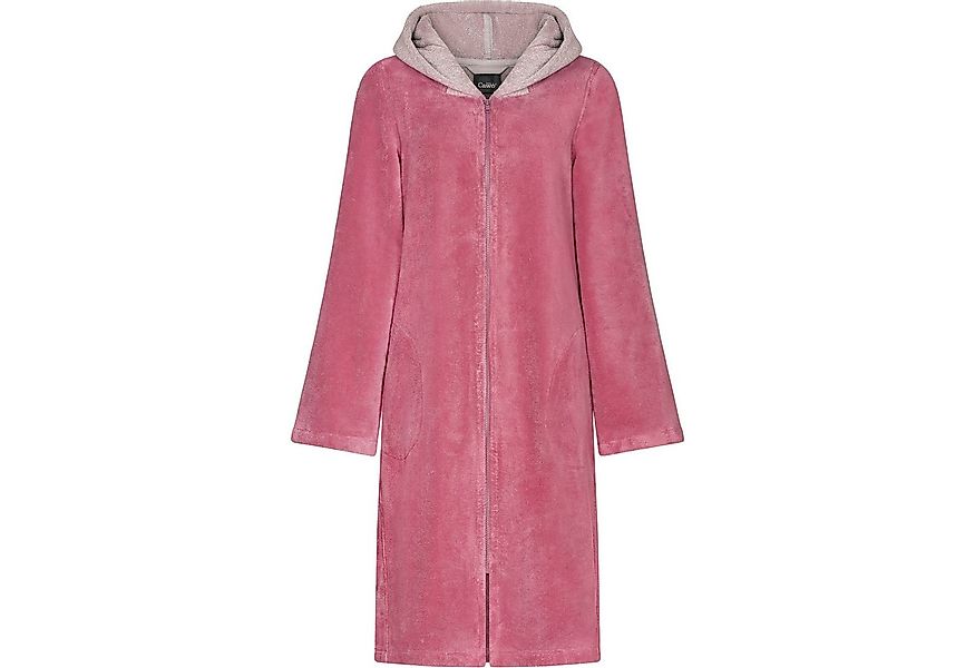 Cawö Home Damenbademantel Kapuze 841 Kurzmantel mit Kapuze Velours, Kurzman günstig online kaufen
