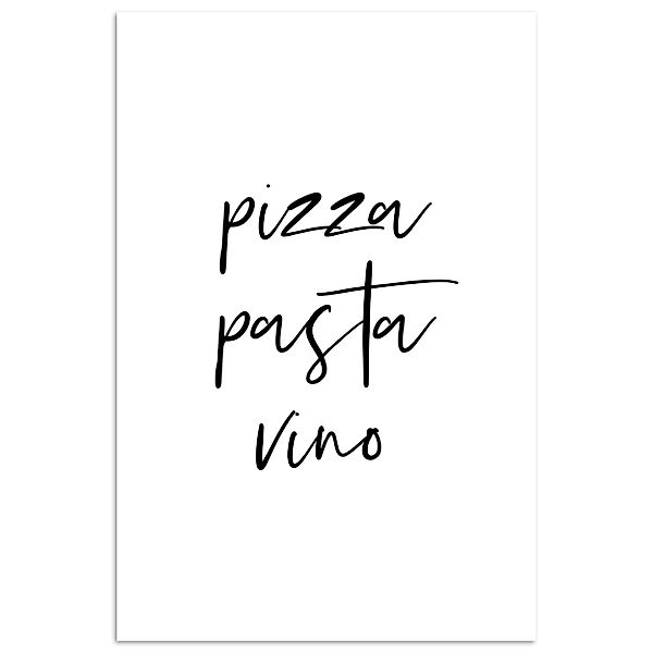 MuchoWow Poster Zitat - Pizza, Pasta, günstig online kaufen