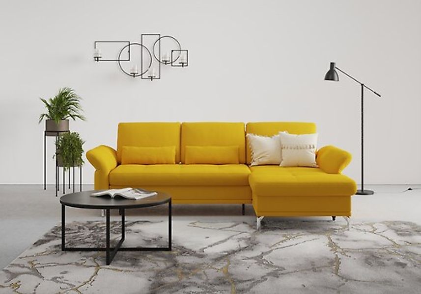 Home affaire Ecksofa »Palm Beach L-Form« Federkern, mit Sitztiefenverstellu günstig online kaufen