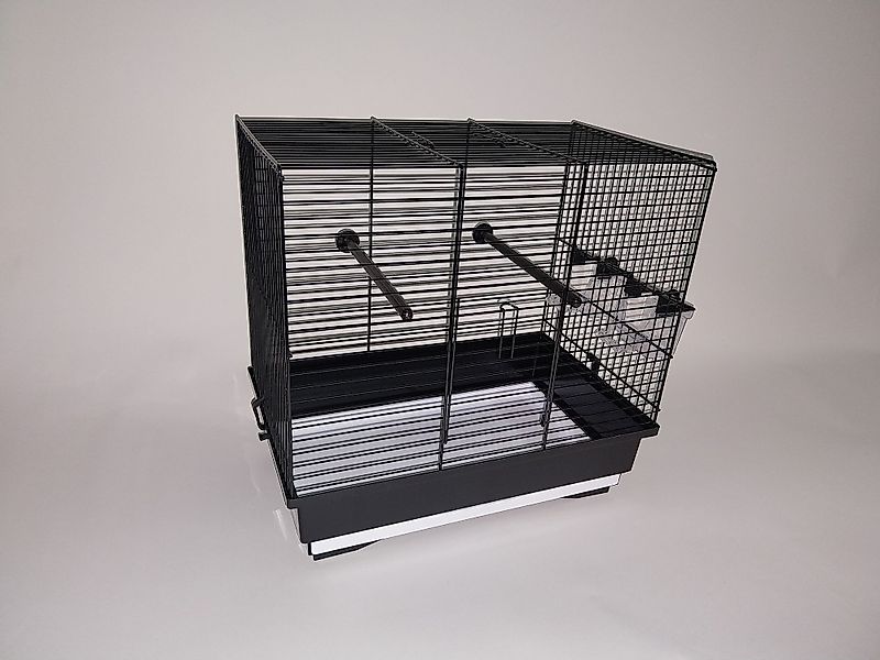 Ollesch Vogelkäfig Vogelkäfig Vogelheim Vogelbauer schwarz günstig online kaufen