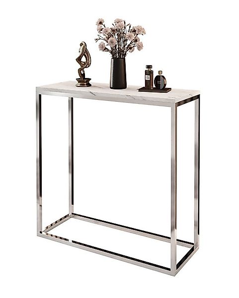 Lookway Konsolentisch MODERN LEVANTO mit silberfarbenem, verchromtem Gestel günstig online kaufen