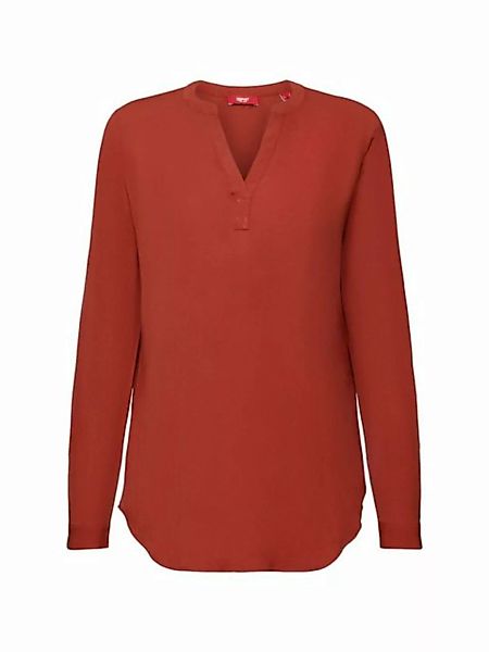 Esprit Langarmbluse Basic-Bluse mit V-Ausschnitt günstig online kaufen