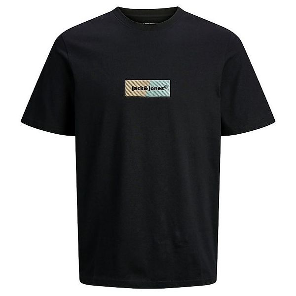 Jack & Jones Rundhalsshirt Jack&Jones XXL T-Shirt schwarz JORBRONX RECTANGL günstig online kaufen